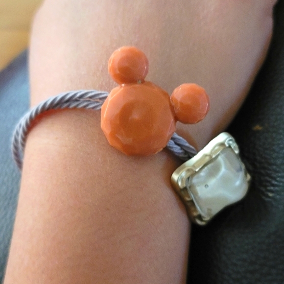 5 pcs Hair ties with mouse shaped charm and jewel - Picture 3 of 4